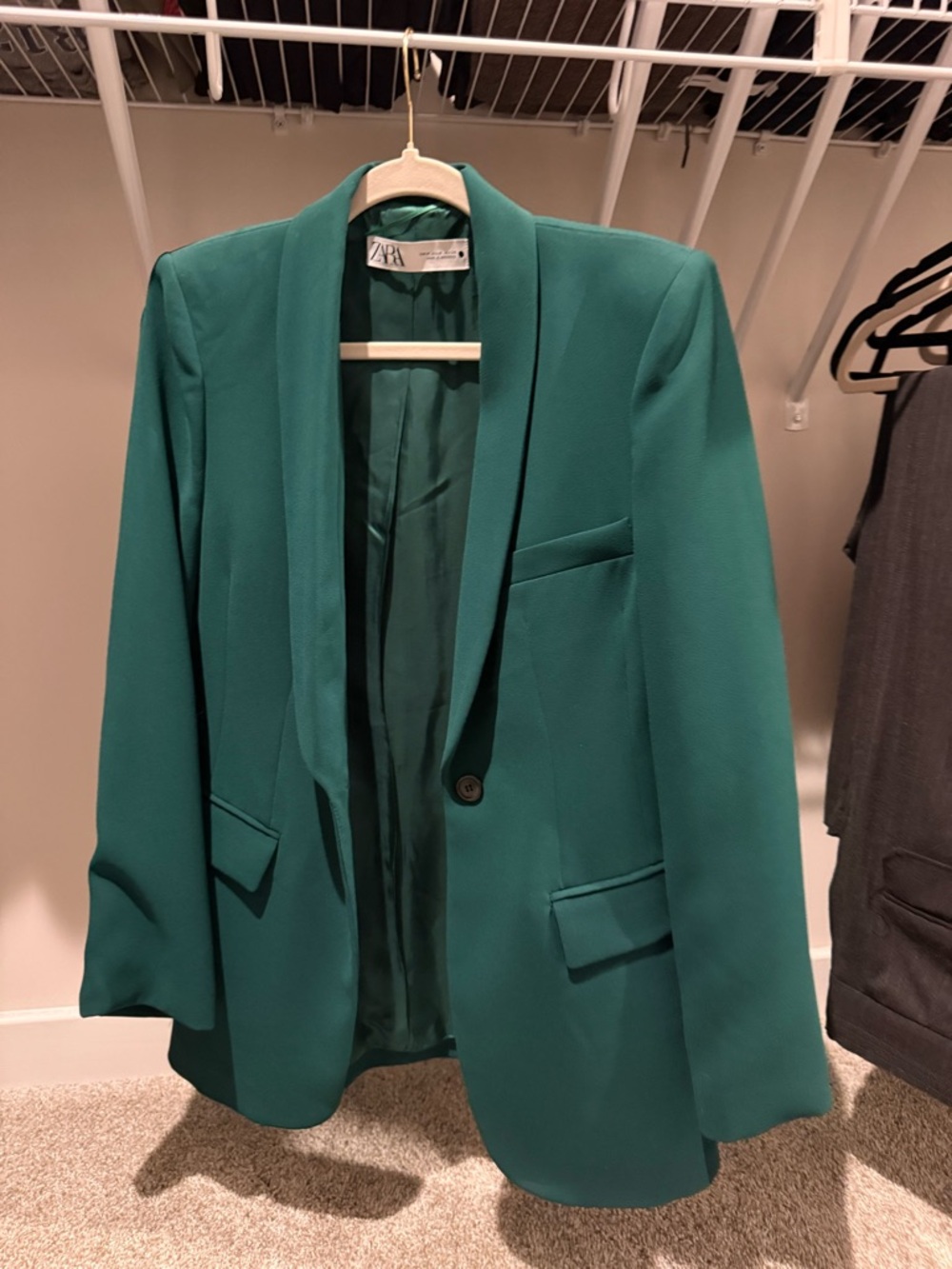 Zara emerald green blazer